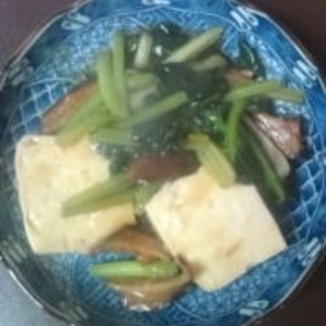 豆腐とターサイのうま煮